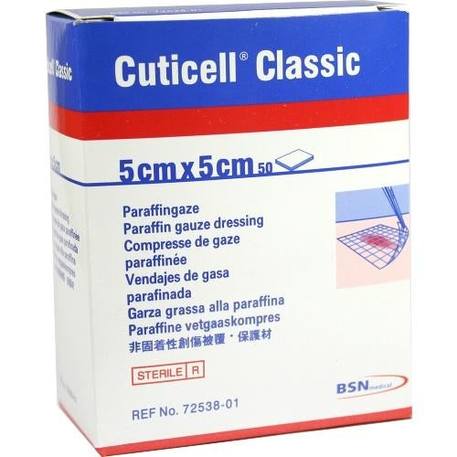 Cuticell Classic Wundgaze 5x5 Cm (50 stk)