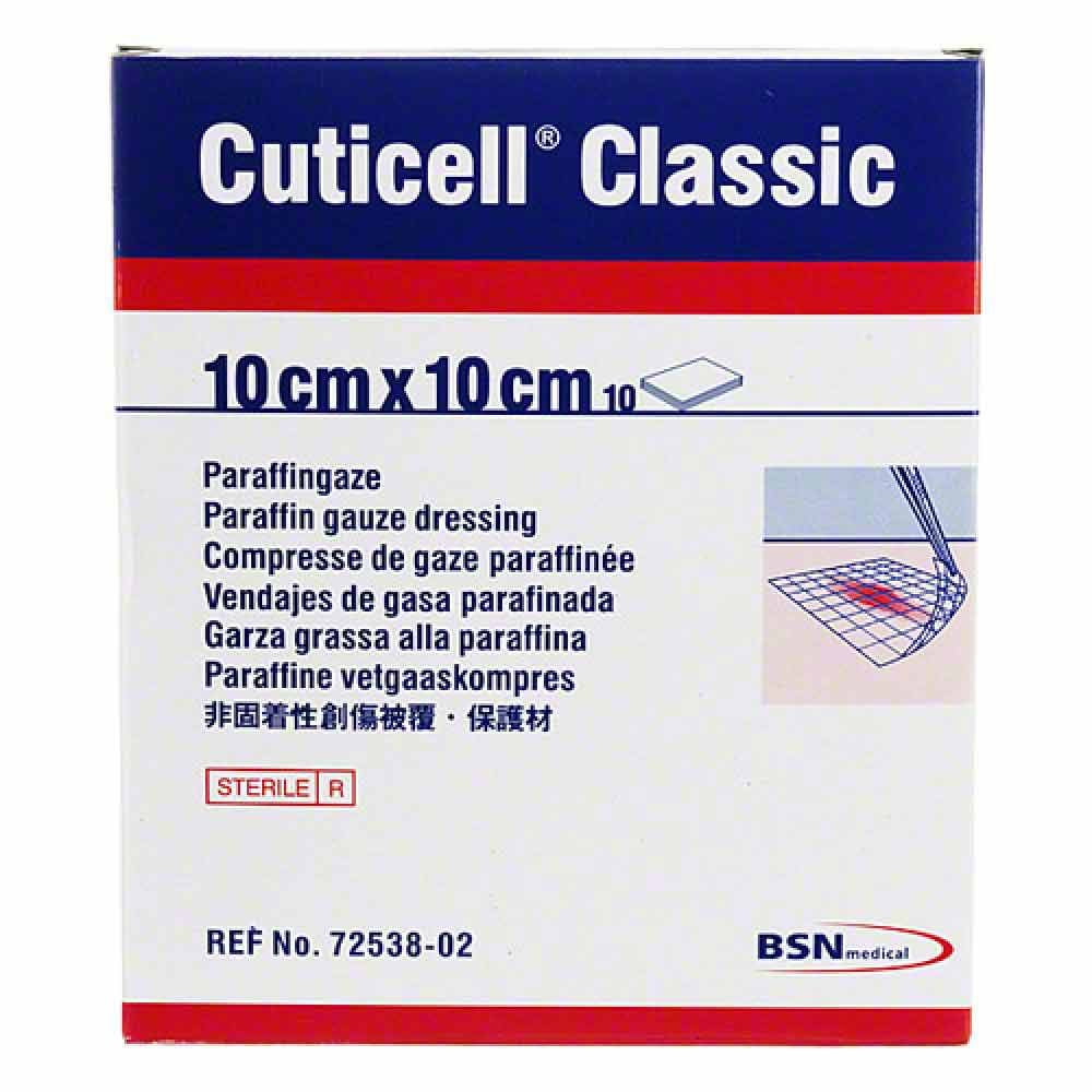 Cuticell Classic Wundgaze 10x10 Cm (10 stk)