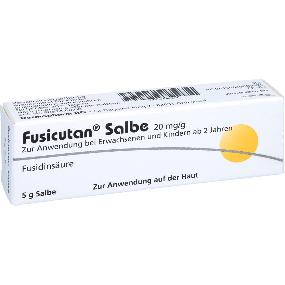 Das Produktfoto zeigt Fusicutan Salbe (5 g) PZN 04980952