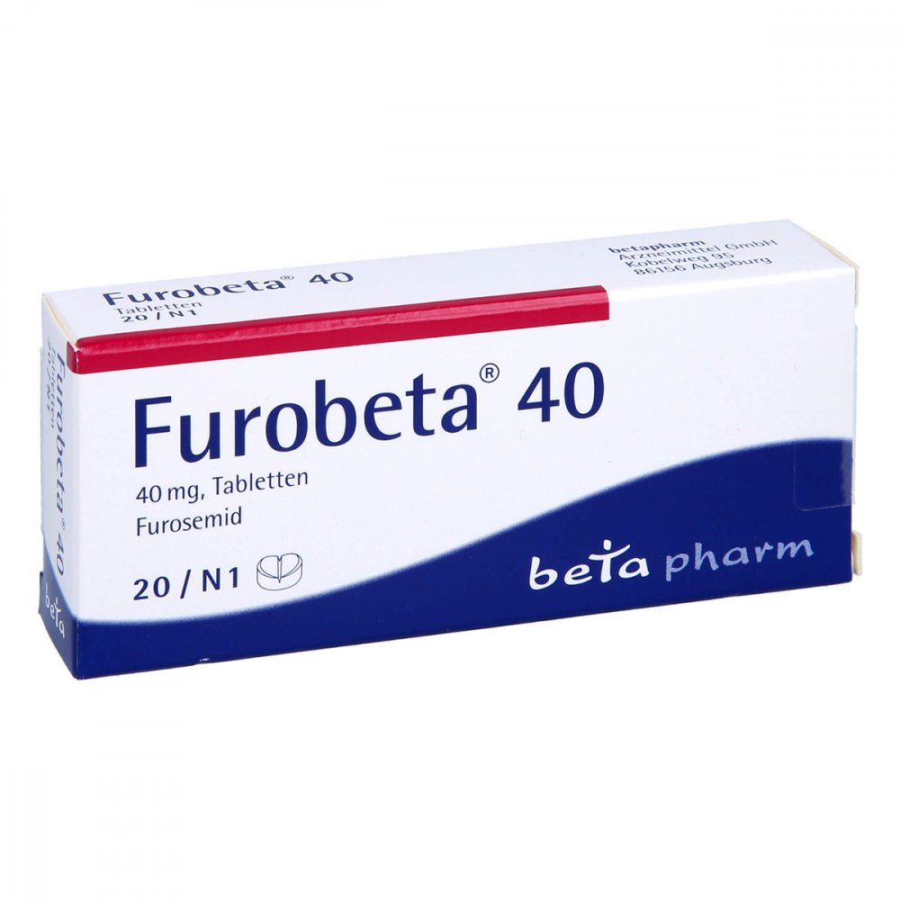 Das Produktfoto zeigt Furobeta 40 Tabletten (20 stk) PZN 04990407
