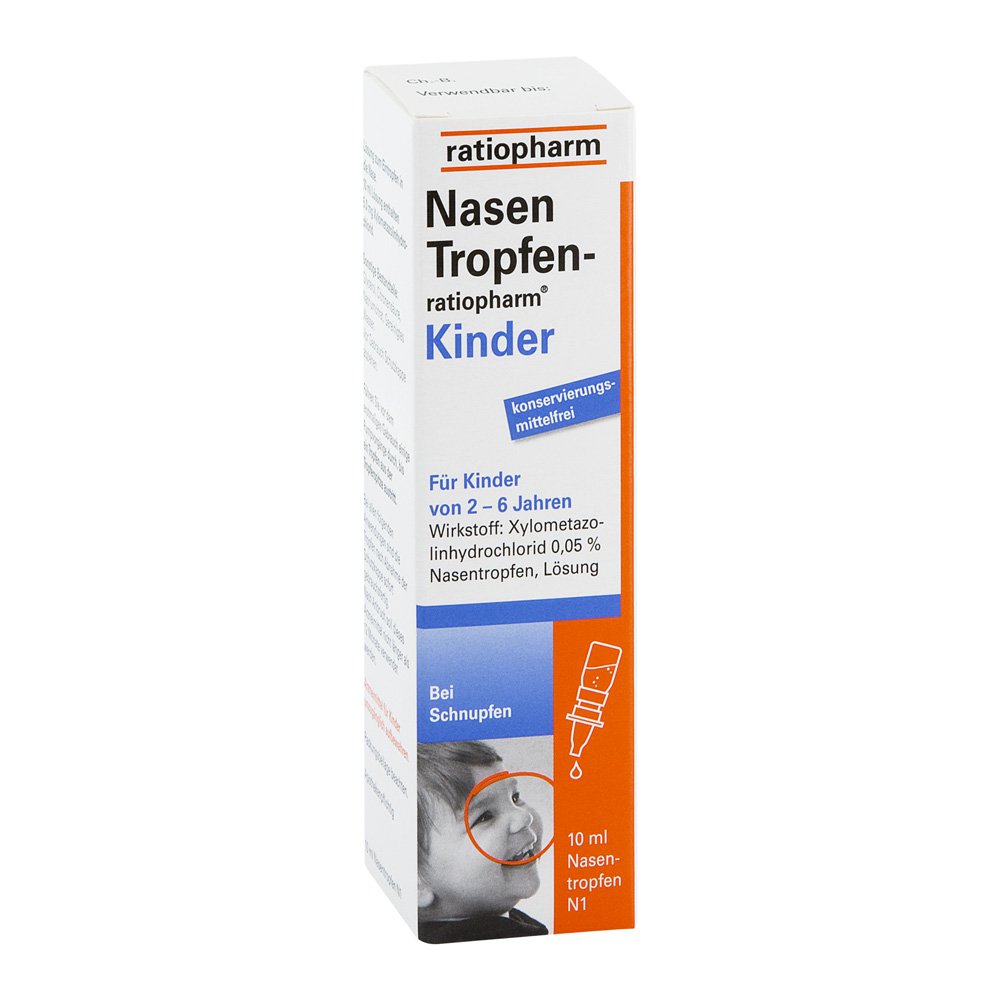 Das Produktfoto zeigt Nasentropfen-Ratiopharm Kinder Konservier.Frei (10 ml) PZN 05006059