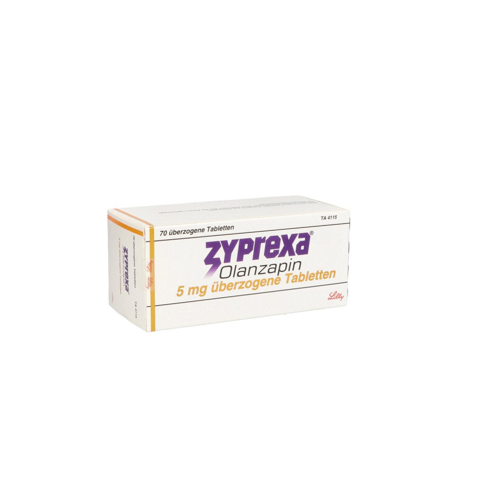 Das Produktfoto zeigt Zyprexa 5 Mg Überzogene Tabletten (70 stk) PZN 05011528