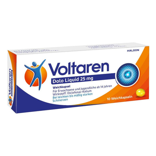 Voltaren Dolo Liquid 25 Mg Weichkapseln (10 stk)