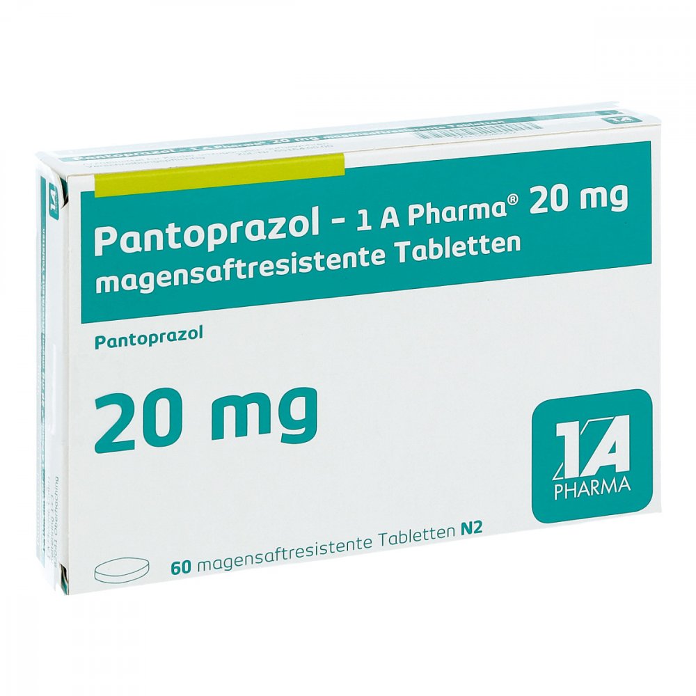 Pantoprazol-1a Pharma 20 Mg Magensaftres.Tabletten (60 stk)