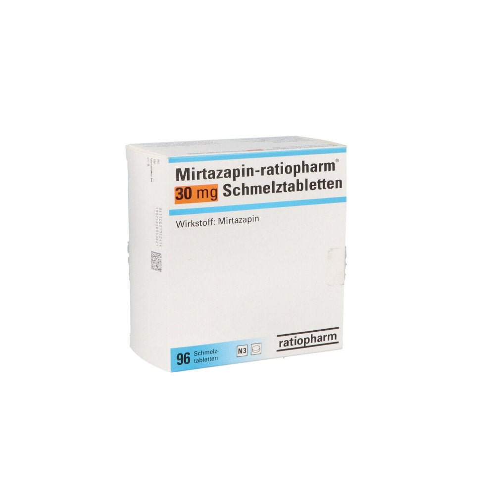 Mirtazapin-Ratiopharm 30 Mg Schmelztabletten (96 stk)