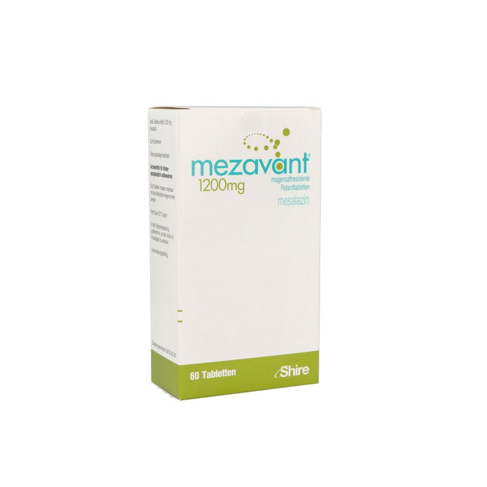 Das Produktfoto zeigt Mezavant 1200 Mg Magensaftres.Retardtabl. (60 stk) PZN 05106140