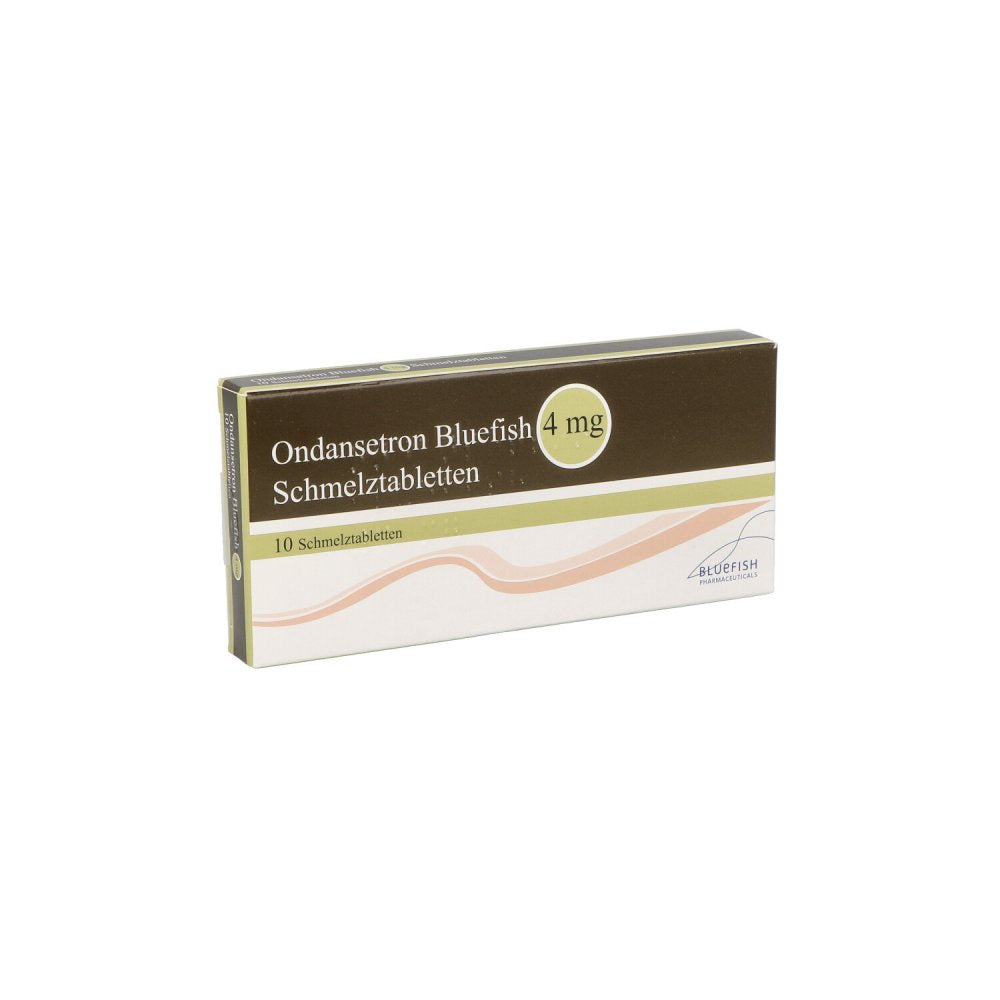 Das Produktfoto zeigt Ondansetron Bluefish 4 Mg Schmelztabletten (10 stk) PZN 05116167