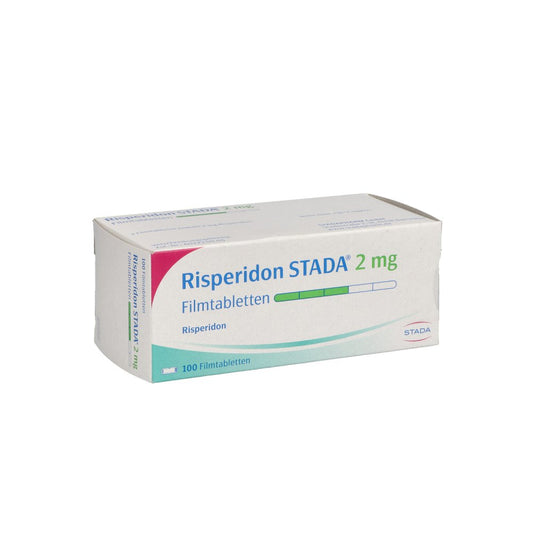 Das Produktfoto zeigt Risperidon Stada 2 Mg Filmtabletten (100 stk) PZN 05117209