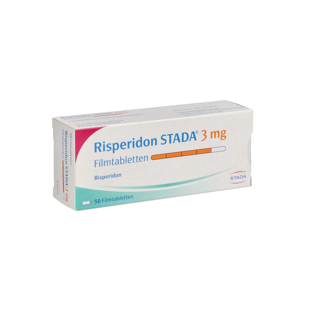 Das Produktfoto zeigt Risperidon Stada 3 Mg Filmtabletten (50 stk) PZN 05117304