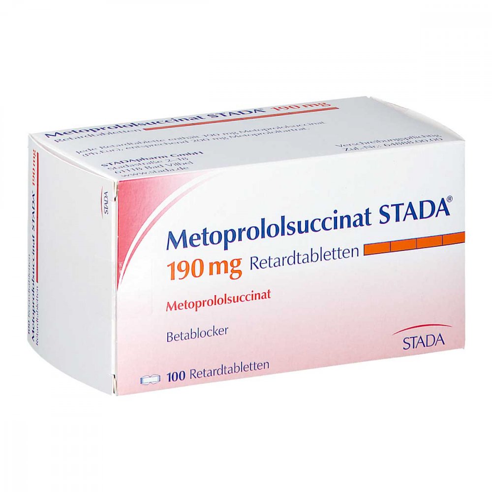 Metoprololsuccinat Stada 190 Mg Retardtabletten (100 stk)