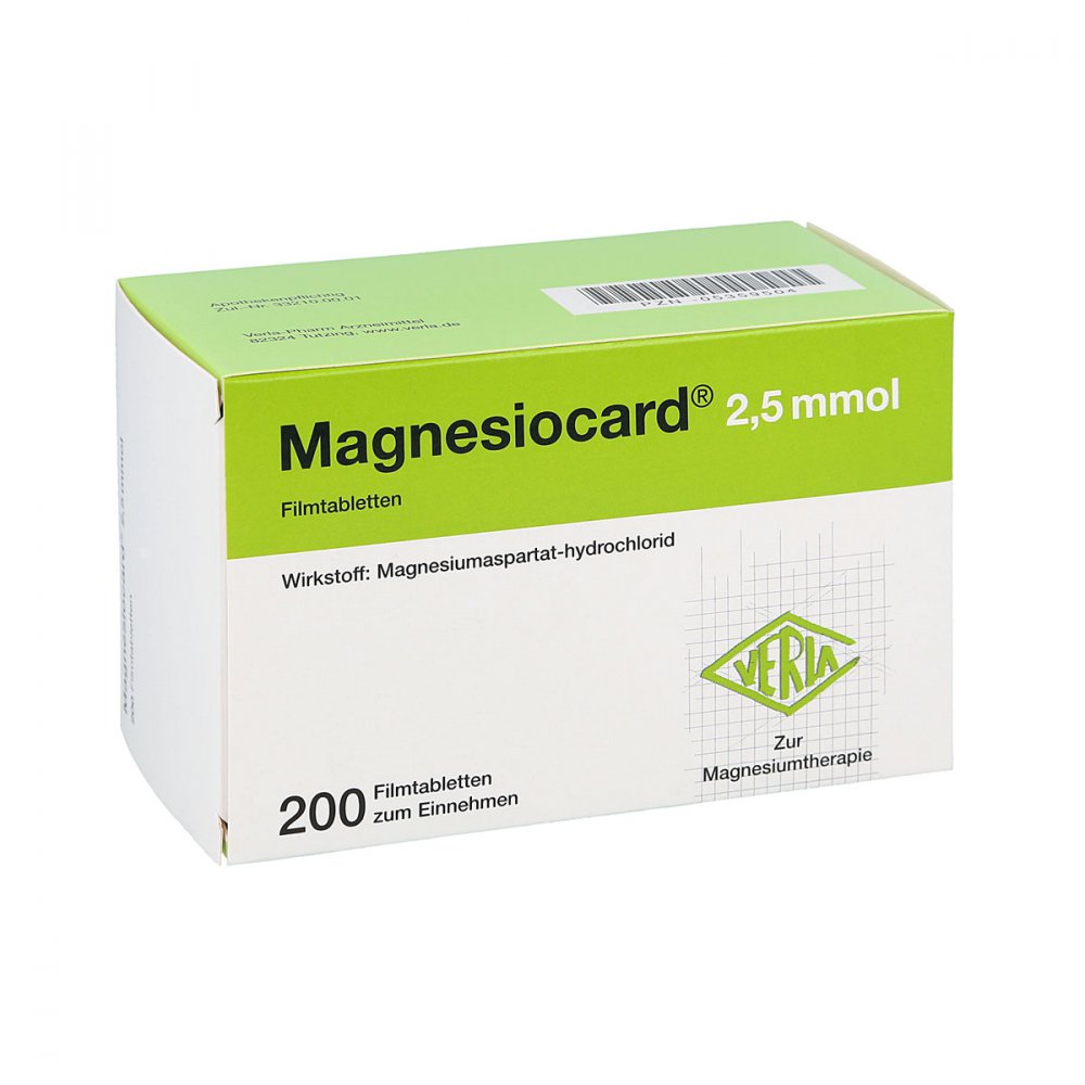 Magnesiocard 2,5 Mmol Filmtabletten (200 stk)
