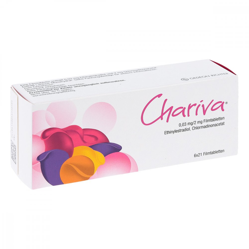 Chariva 0,03 Mg/2 Mg Filmtabletten (6X21 stk)
