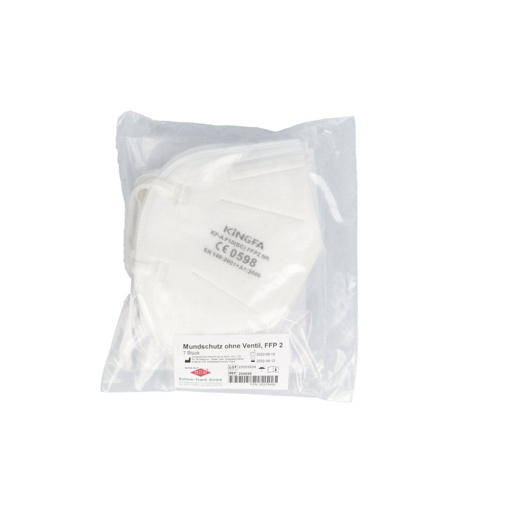 Das Produktfoto zeigt Mundschutz Maske Ffp2 Ohne Ventil (7 stk) PZN 05375495