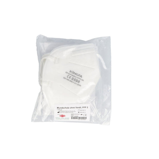 Das Produktfoto zeigt Mundschutz Maske Ffp2 Ohne Ventil (7 stk) PZN 05375495