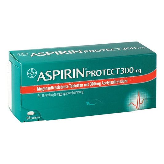 Das Produktfoto zeigt Aspirin Protect 300 Mg Magensaftres.Tabletten (98 stk) PZN 05387268