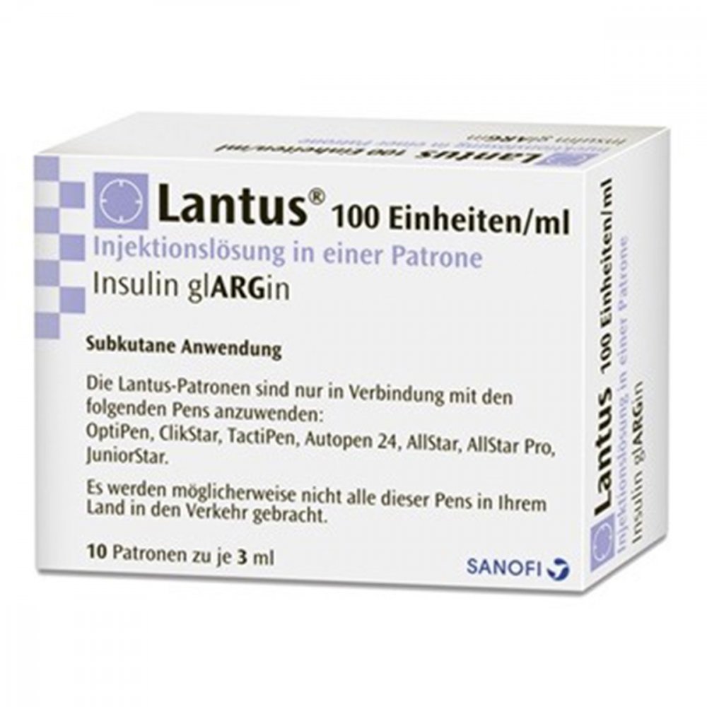 Lantus 100 E/Ml Injektionslösung I.E.Patrone (10X3 ml)