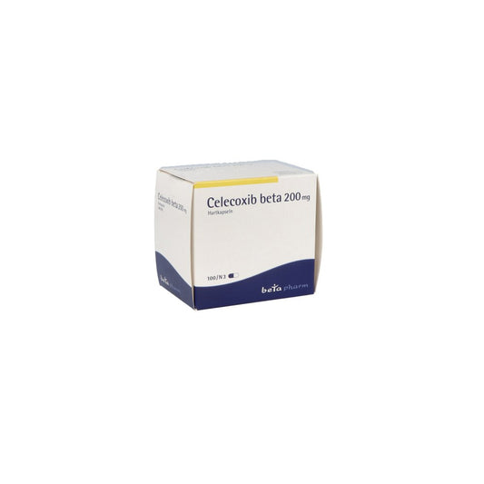 Das Produktfoto zeigt Celecoxib Beta 200 Mg Hartkapseln (100 stk) PZN 05395440