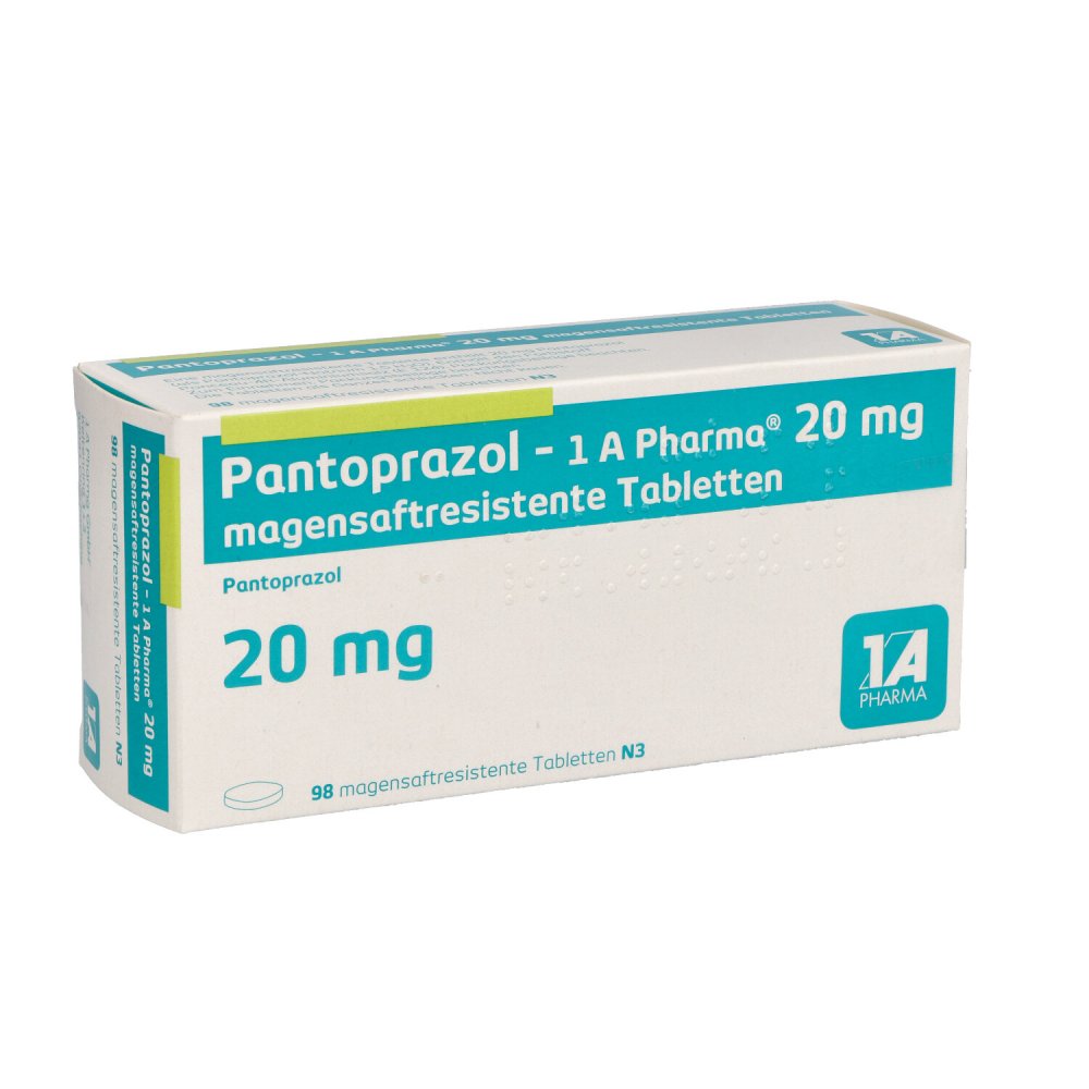Pantoprazol-1a Pharma 20 Mg Magensaftres.Tabletten (98 stk)