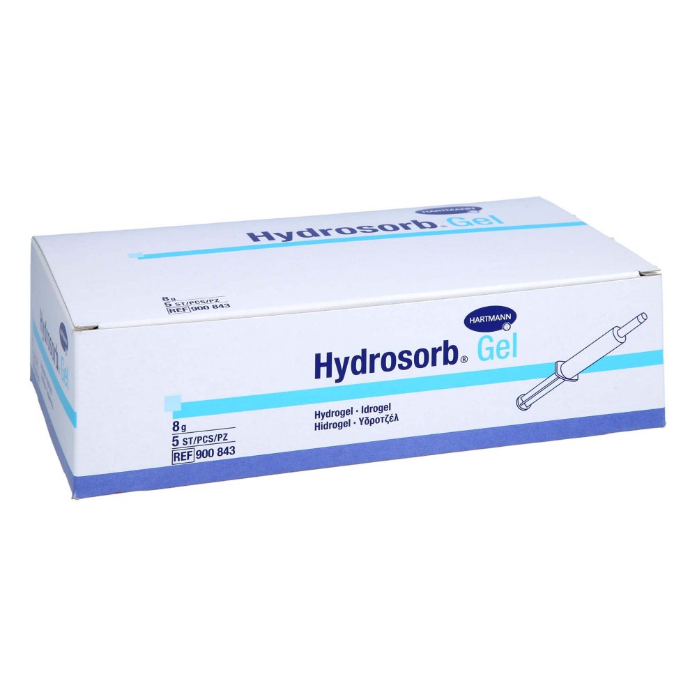 Das Produktfoto zeigt Hydrosorb Gel Steril Hydrogel (5X8 g) PZN 05398295