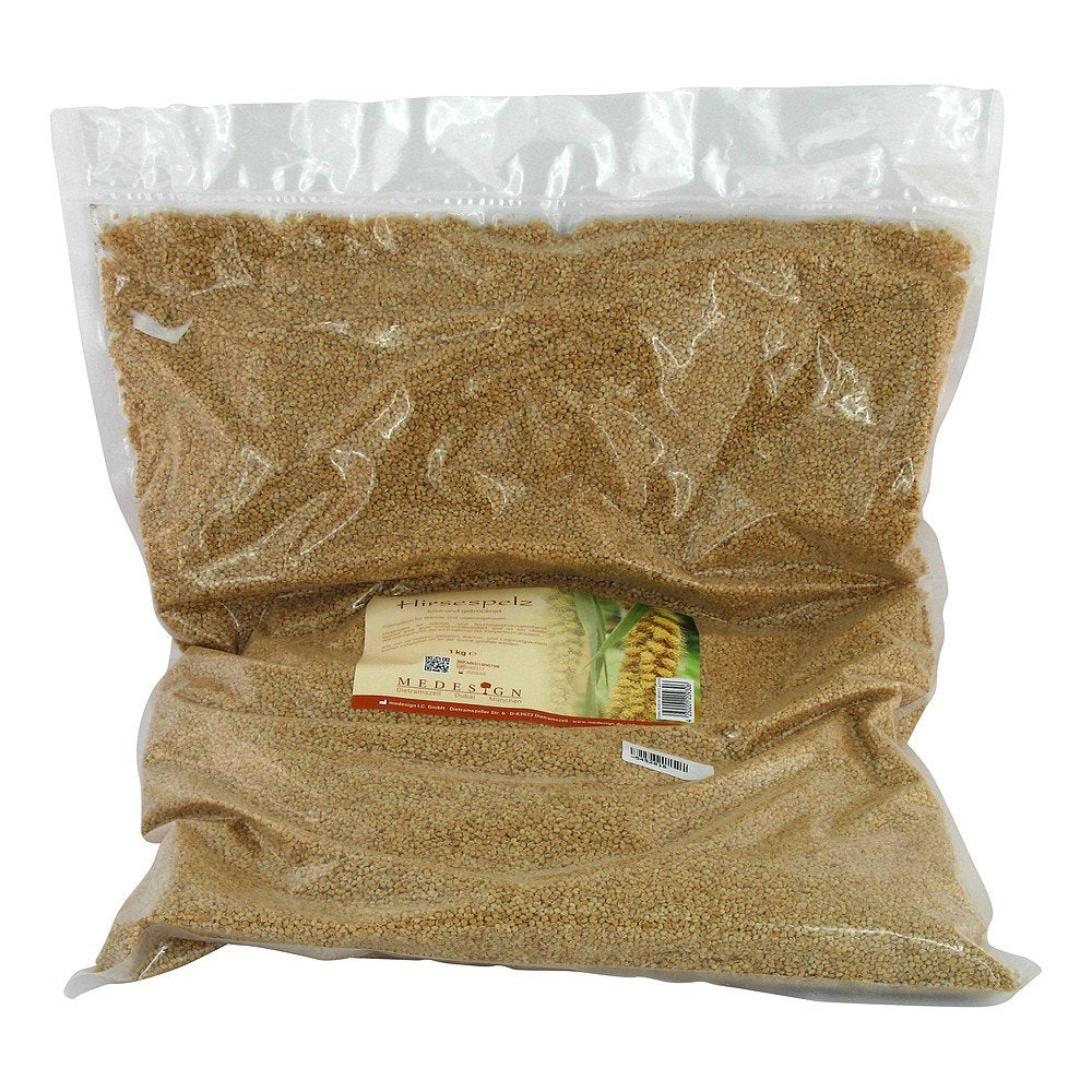 Das Produktfoto zeigt Hirsespelz Nachfüllbeutel (1 kg) PZN 05452818