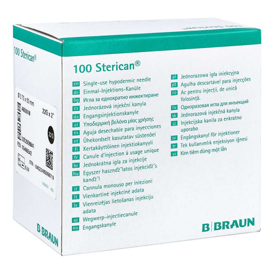 Das Produktfoto zeigt Sterican Kanülen 22 Gx2 0,7x50 Mm (100 stk) PZN 05466542