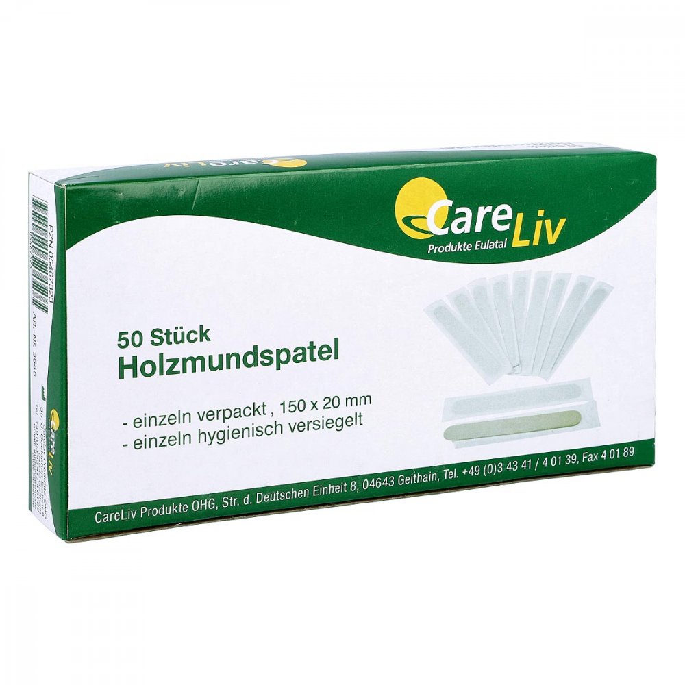 Holzmundspatel Einzeln Verpackt (50 stk)