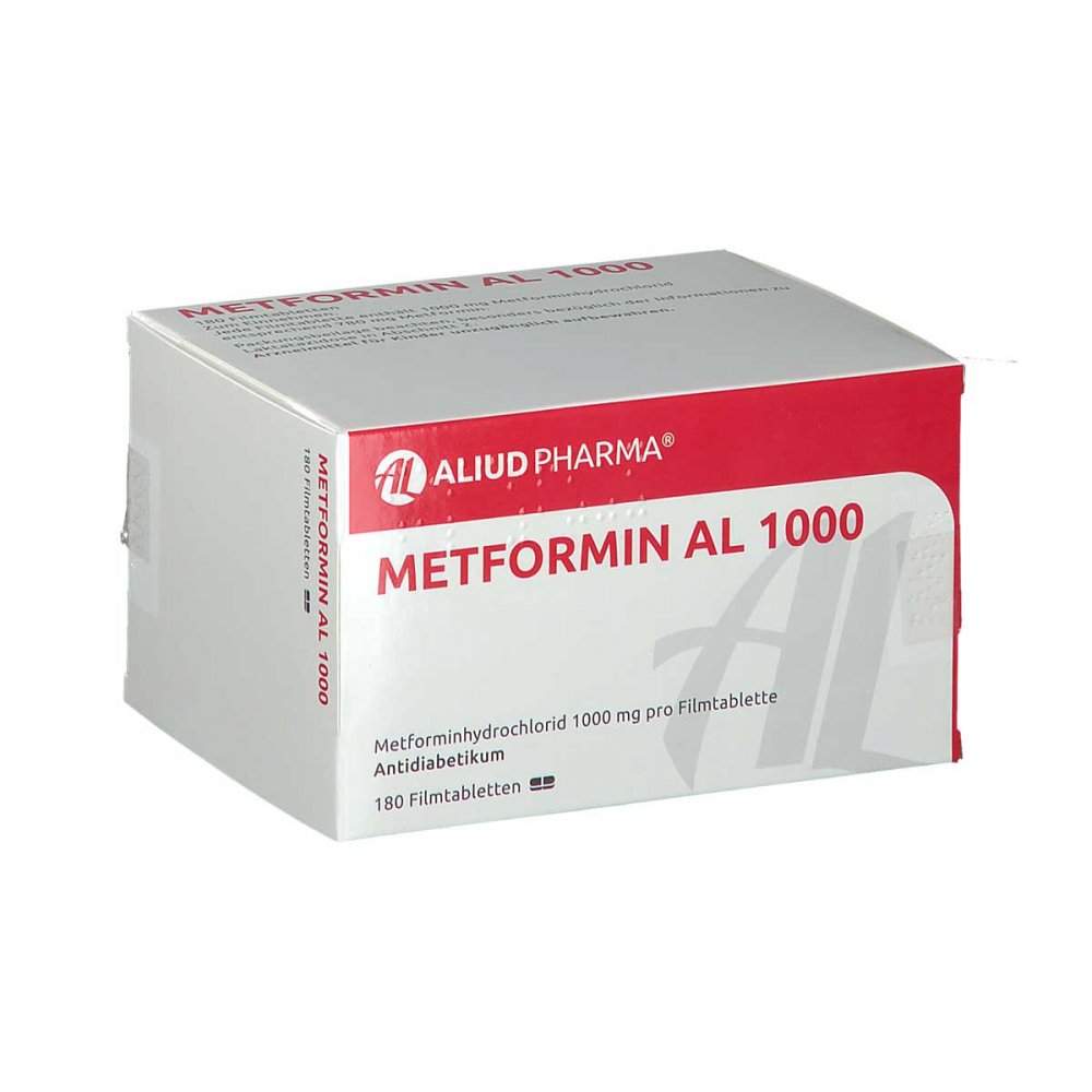 Metformin Al 1000 Mg Filmtabletten (180 stk)