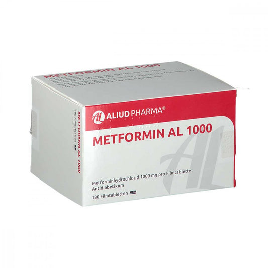 Metformin Al 1000 Mg Filmtabletten (180 stk)