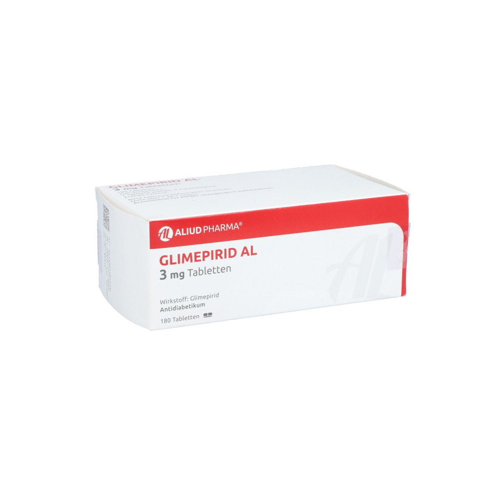 Das Produktfoto zeigt Glimepirid Al 3 Mg Tabletten (180 stk) PZN 05481323