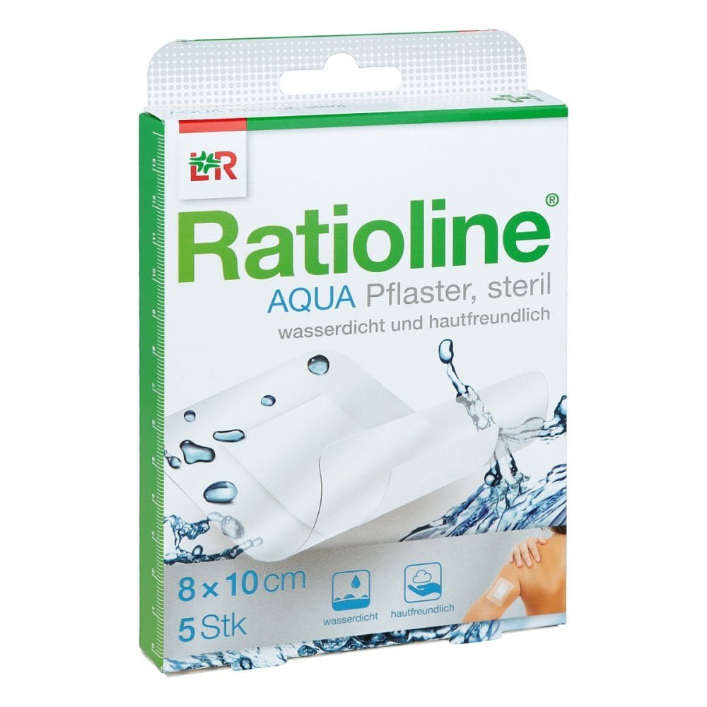 Ratioline Aqua Duschpflaster Plus 8x10 Cm Steril (5 stk)