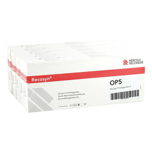 Das Produktfoto zeigt Recosyn Fertigspritzen (5 stk) PZN 05484480