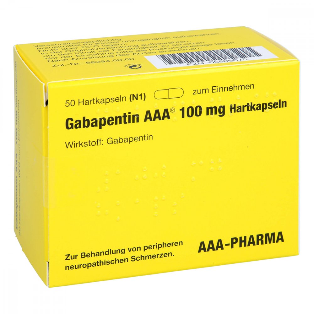 Gabapentin Aaa 100 Mg Hartkapseln (50 stk)