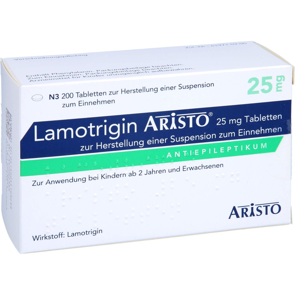 Lamotrigin Aristo 25 Mg Tab.Z.Her.E.Susp.Z.Einn. (200 stk)