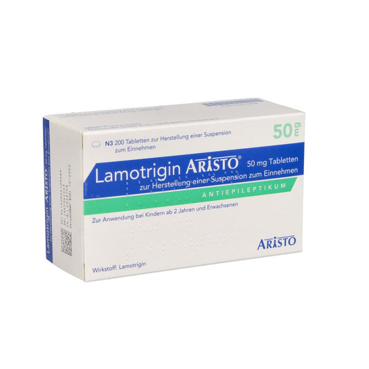 Lamotrigin Aristo 50 Mg Tab.Z.Her.E.Susp.Z.Einn. (200 stk)