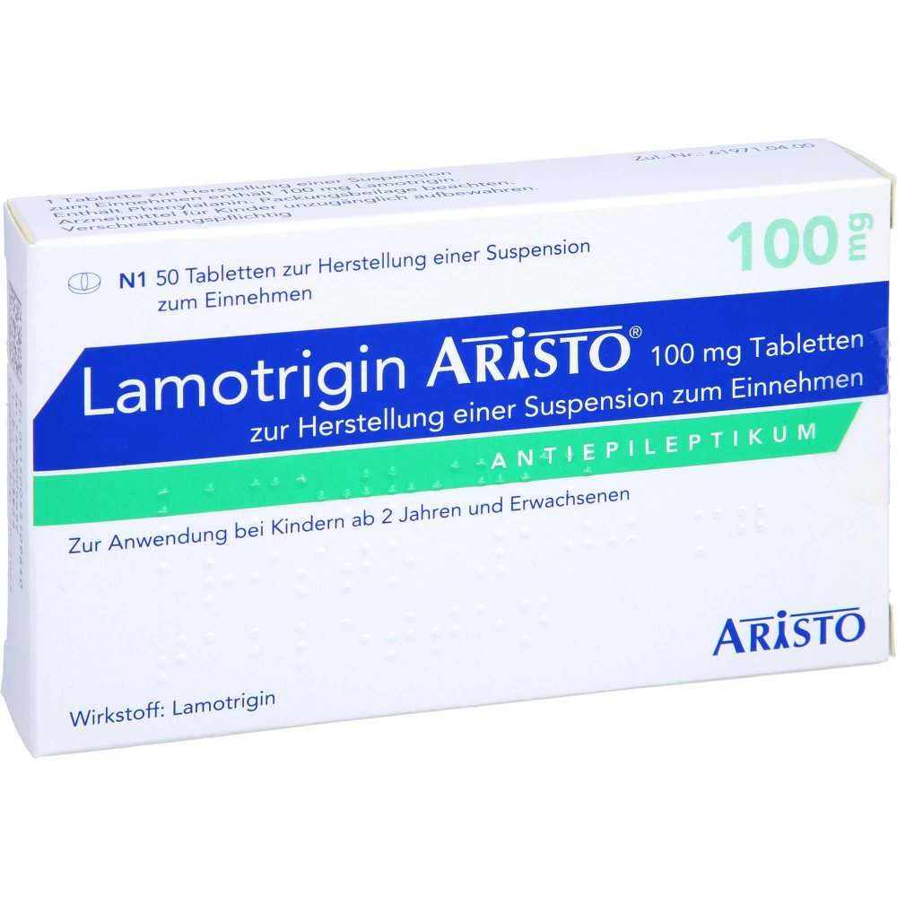 Lamotrigin Aristo 100 Mg Tab.Z.Her.E.Susp.Z.Einn. (50 stk)
