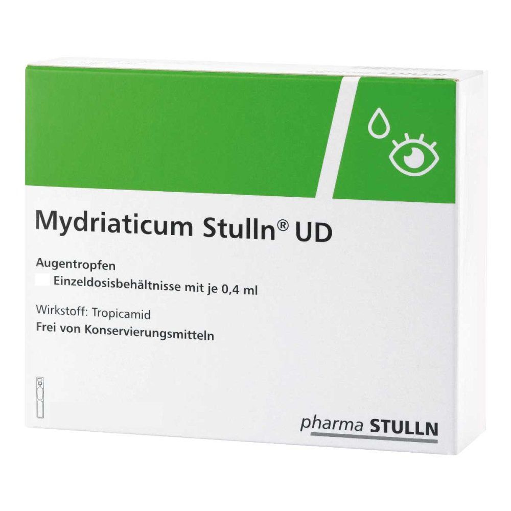 Das Produktfoto zeigt Mydriaticum Stulln Ud Augentropfen (300X0.4 ml) PZN 05520129