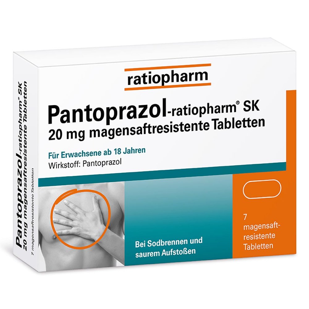 Pantoprazol-Ratiopharm Sk 20 Mg Magensaftres.Tabl. (7 stk)
