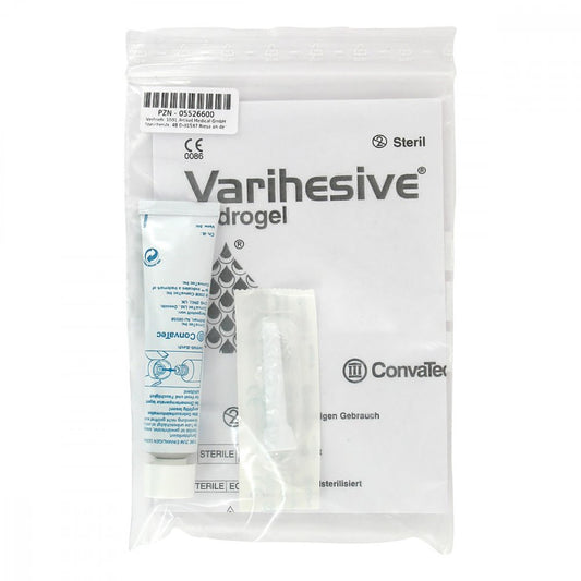 Das Produktfoto zeigt Varihesive Hydrogel M.Steril.Applikator 967717 (1X15 g) PZN 05526600