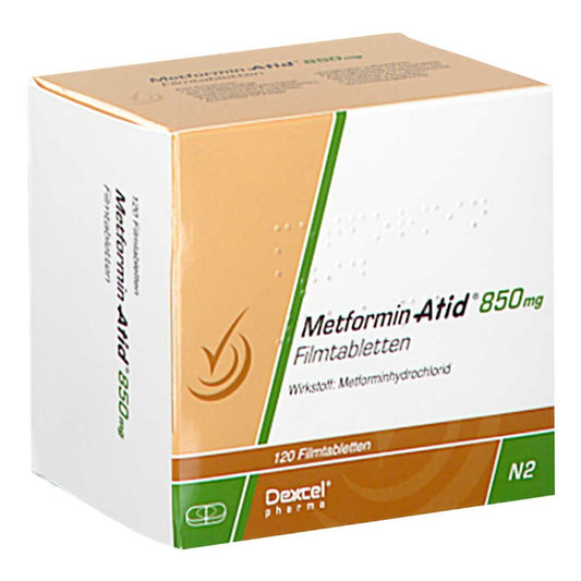 Metformin Atid 850 Mg Filmtabletten (120 stk)