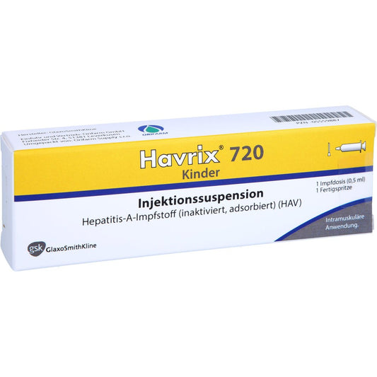 Havrix 720 Kinder Inj.-Susp.I.E.Fertigspritze (0.5 ml)