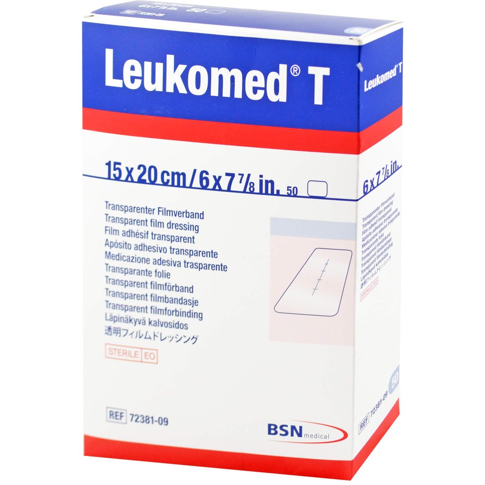 Leukomed Transp.Sterile Pflaster 15x20 Cm (50 stk)