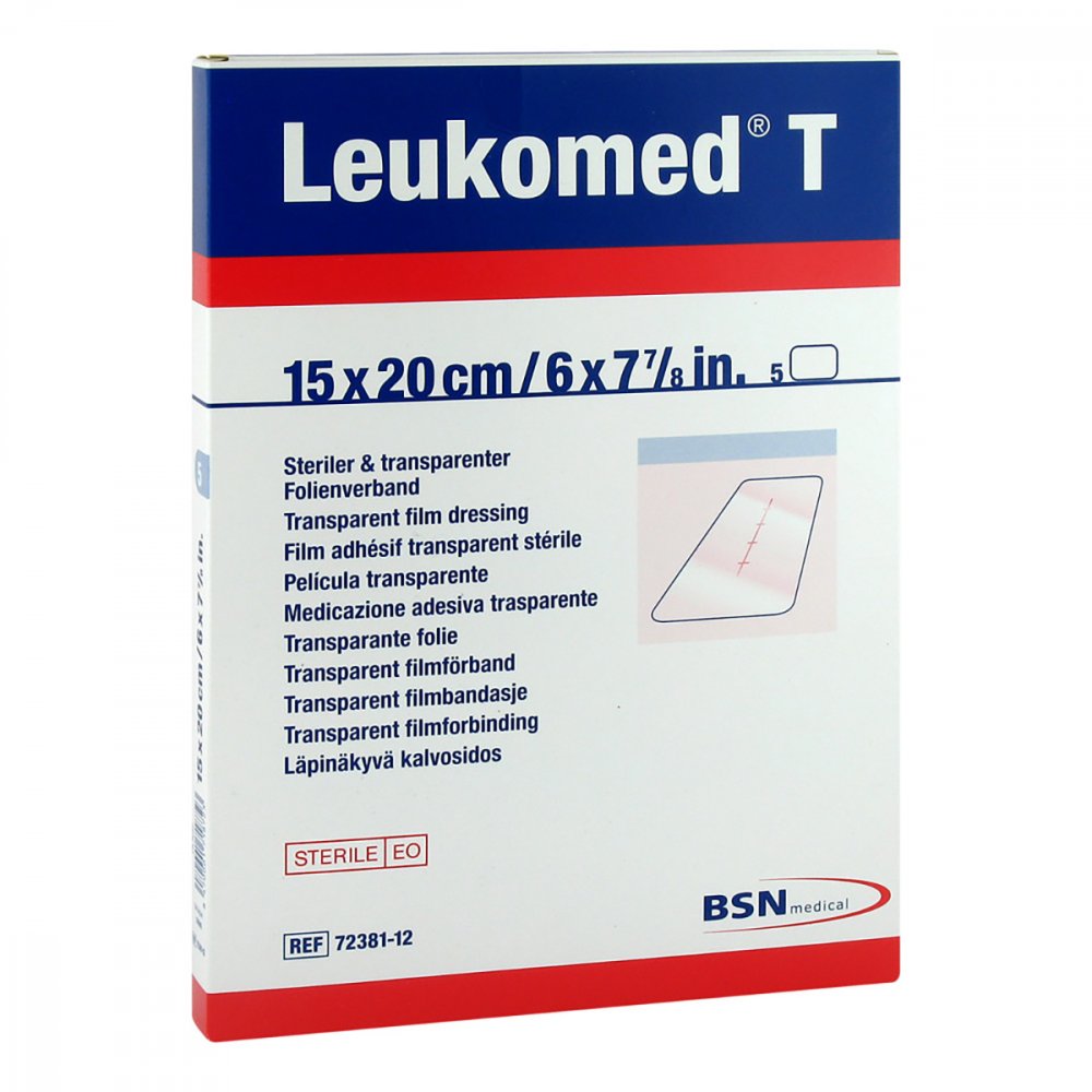 Leukomed Transp.Sterile Pflaster 15x20 Cm (5 stk)