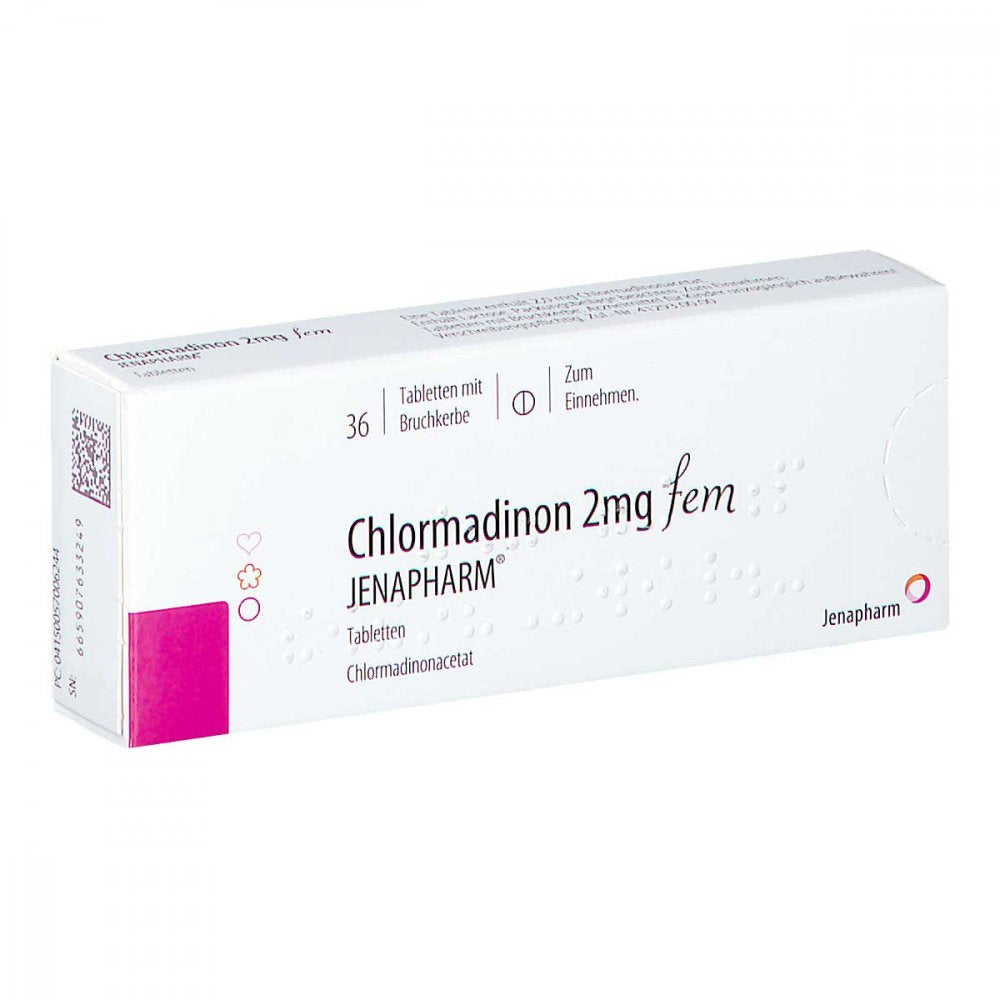 Chlormadinon 2 Mg Fem Jenapharm Tabletten (36 stk)