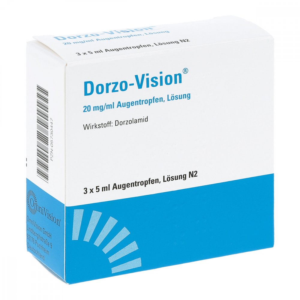 Das Produktfoto zeigt Dorzo-Vision 20 Mg/Ml Augentropfen (3X5 ml) PZN 05730447