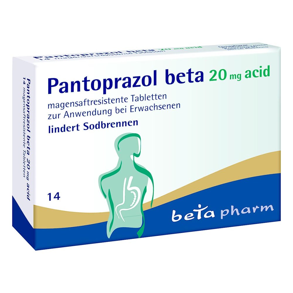Pantoprazol Beta 20 Mg Acid Magensaftres.Tabletten (14 stk)