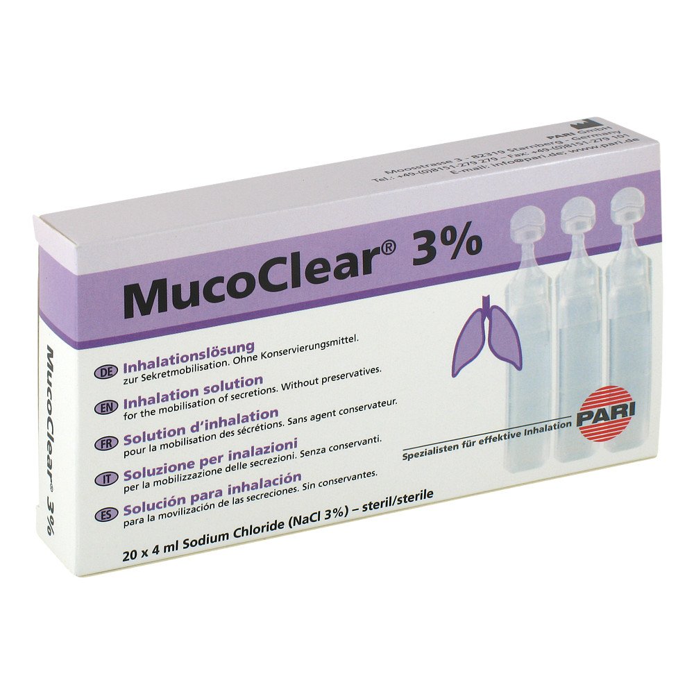 Mucoclear 3% Nacl Inhalationslösung (20X4 ml)