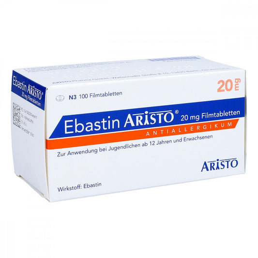 Ebastin Aristo 20 Mg Filmtabletten (100 stk)