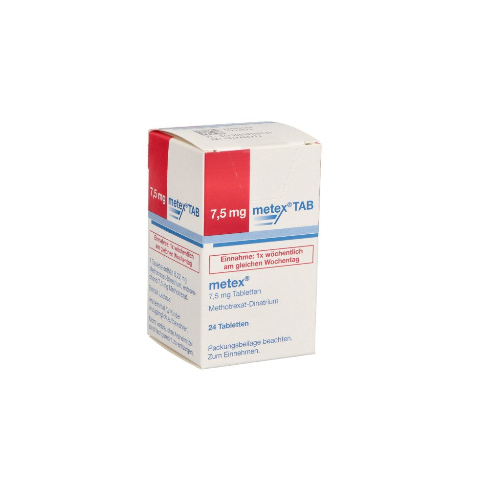 Das Produktfoto zeigt Metex 7,5 Mg Tabletten (24 stk) PZN 05850016
