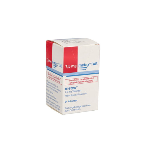 Das Produktfoto zeigt Metex 7,5 Mg Tabletten (24 stk) PZN 05850016