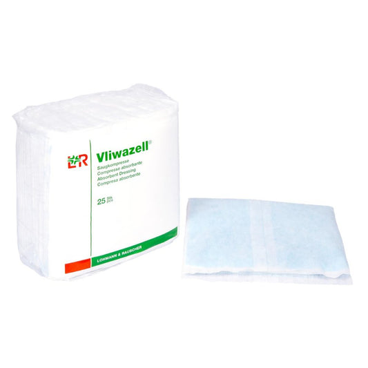 Das Produktfoto zeigt Vliwazell Saugkompressen Unsteril 15x25 Cm (25 stk) PZN 05855580